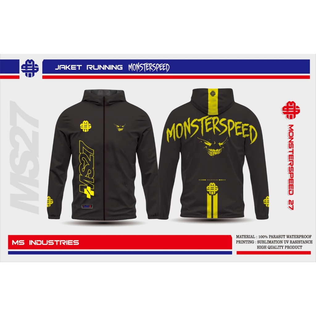 Jaket Racing Fullprinting Terbaru Bahan Jersey Tebal
