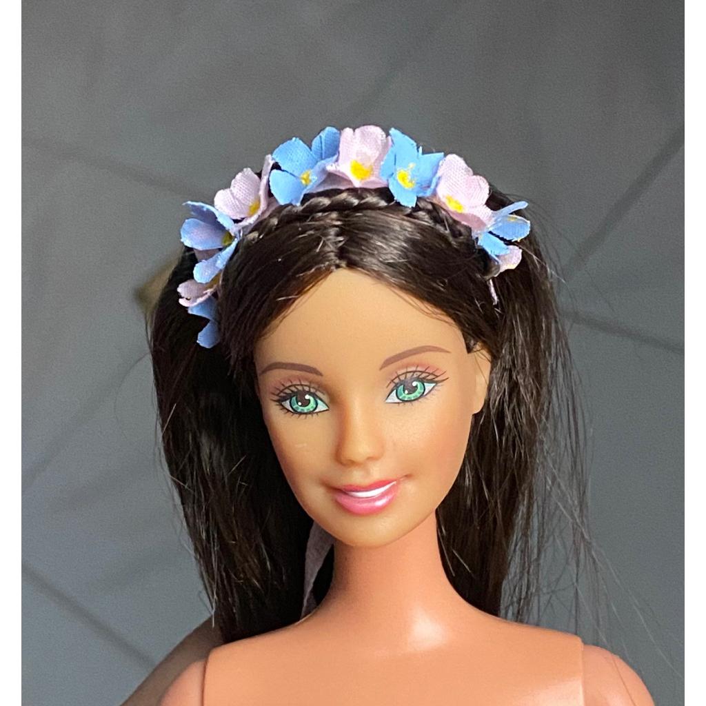 bando headband flower crown handmade barbie movie doll erika princess and pauper