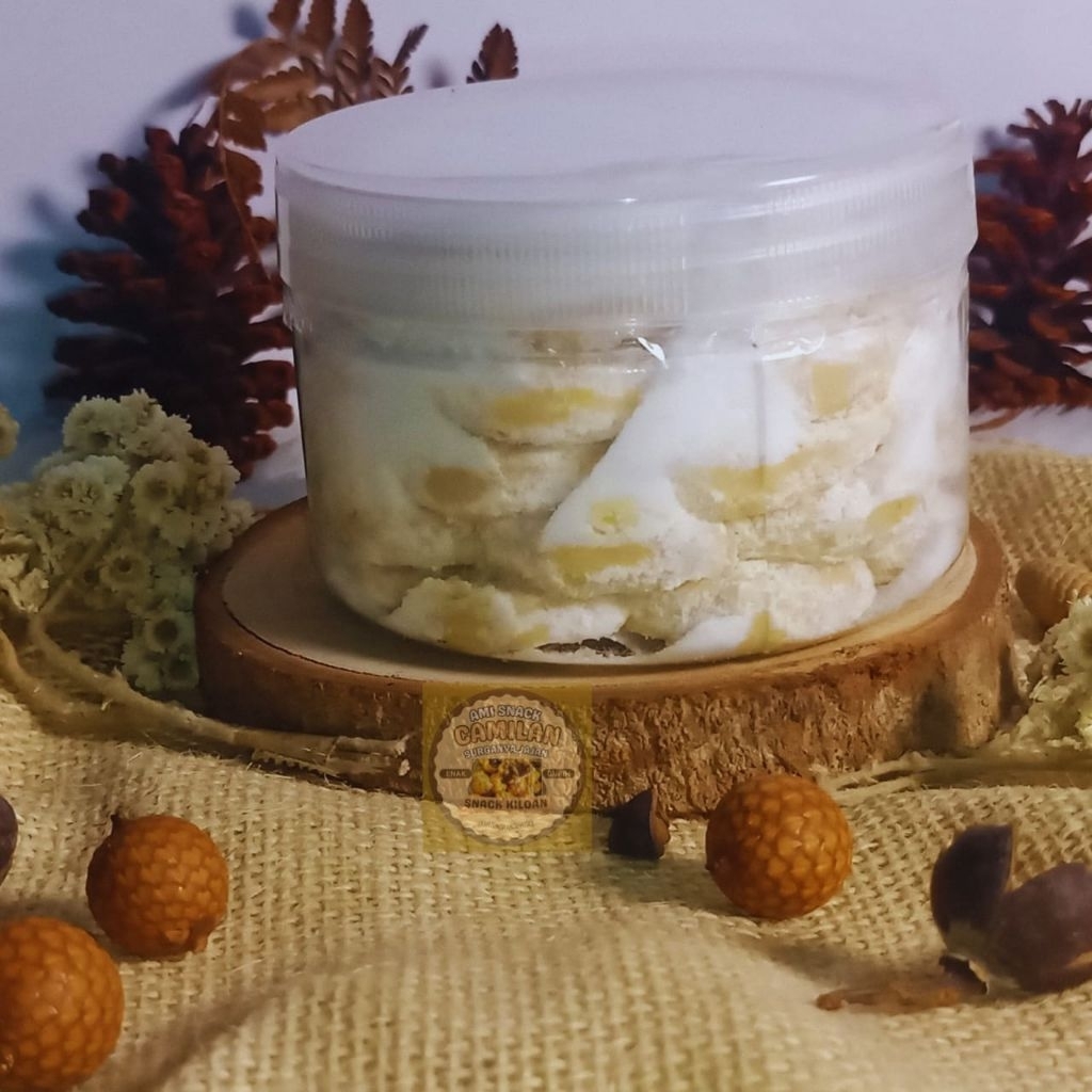 putri salju mini kemasan tabung ukuran 300ml cookies lebaran kue kering