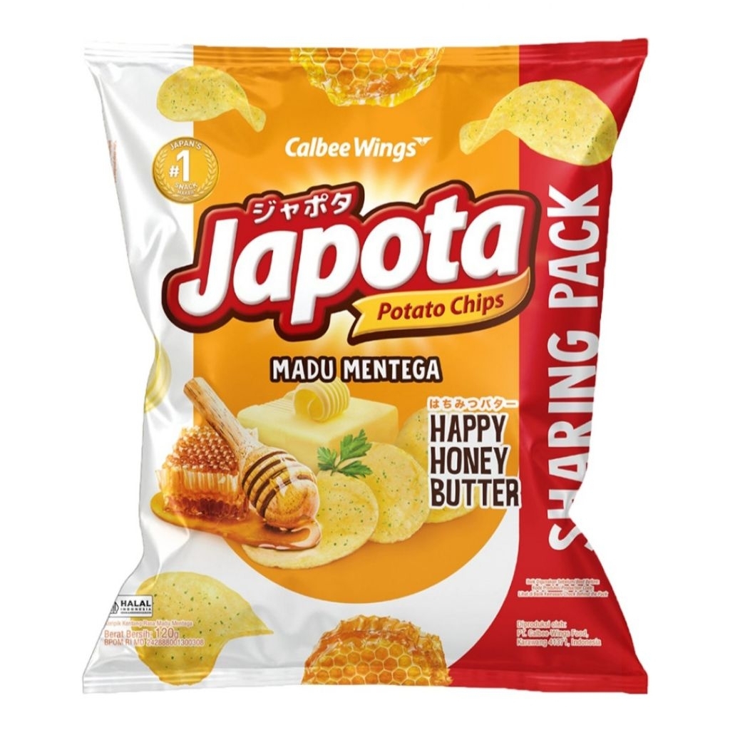 Japota Keripik Kentang Madu Mentega 120g