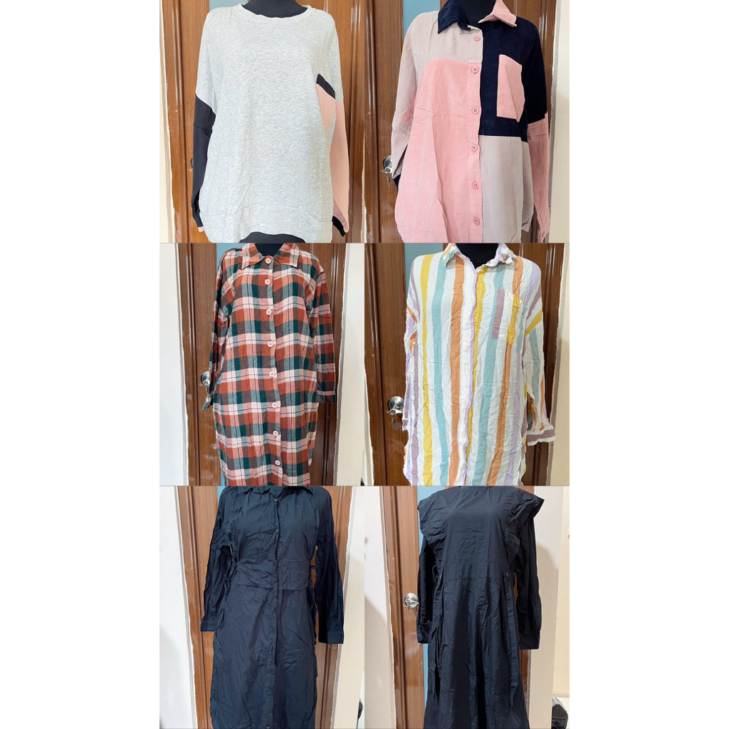 Preloved MyRubylicious (Part 3) Atasan Kaos Kemeja Blouse Lengan Panjang Longsleeve Top Wanita