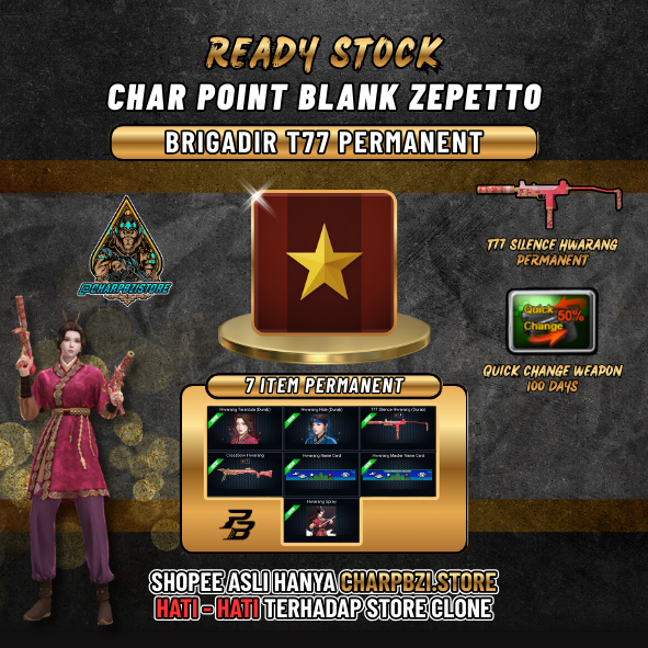 CHAR PB / CHAR POINTBLANK  - BRIGADIR T77 PERMANENT