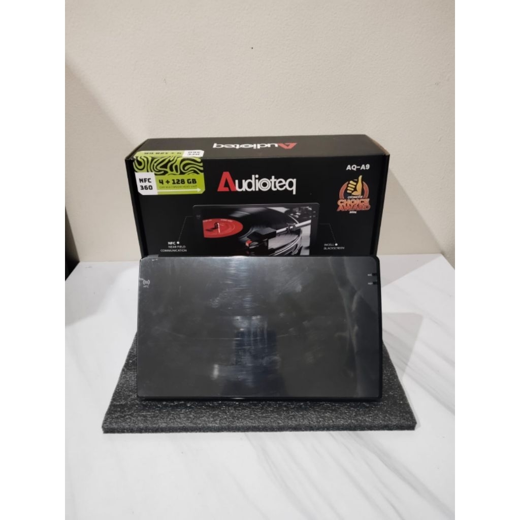 Head unit android AUDIOTEQ 9 inch ram 4/128 NFC + kamera 360
