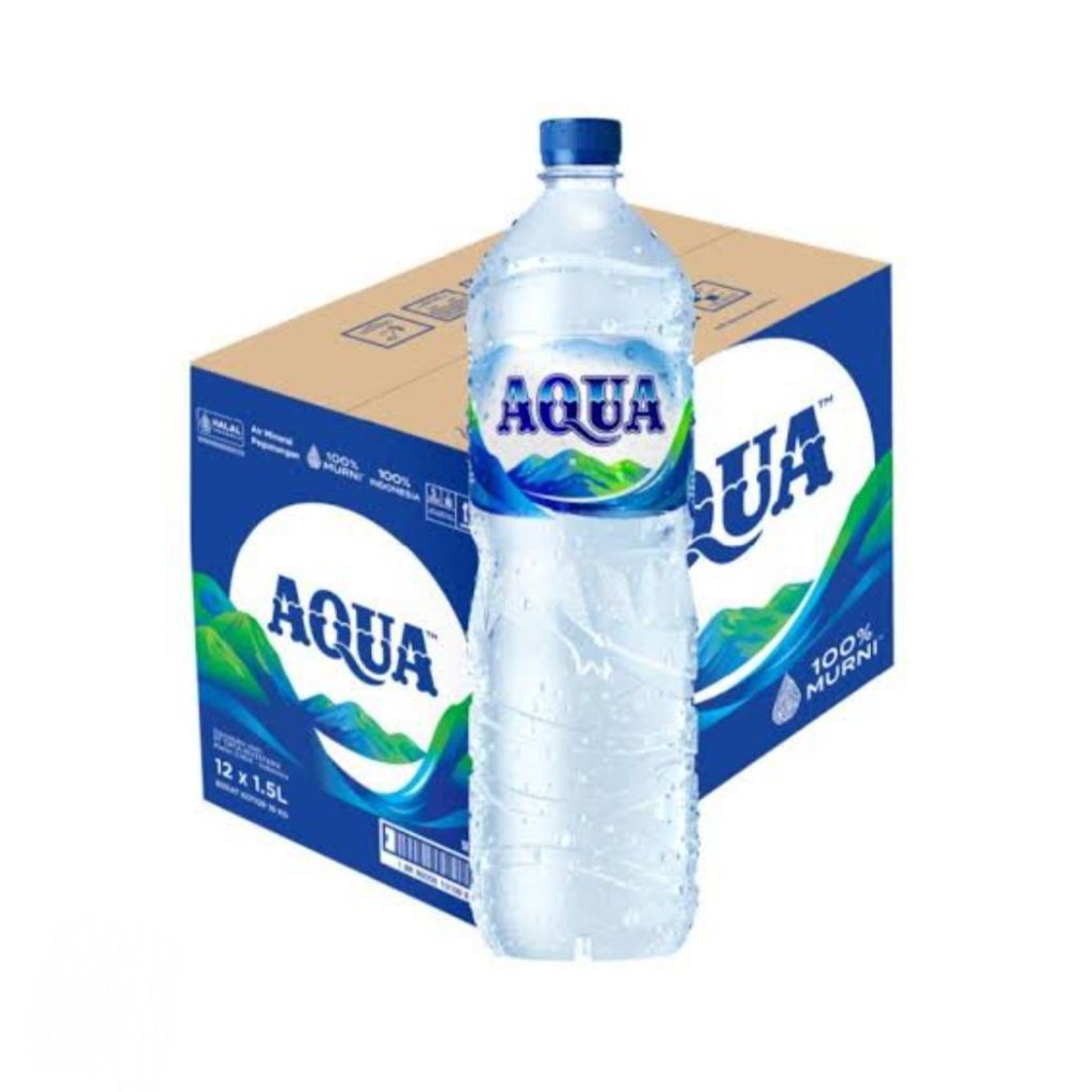 Air Minum Aqua Botol 1500 ml