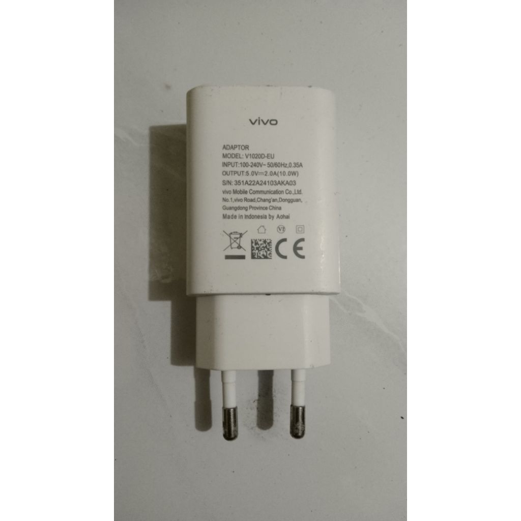 Charger Vivo 2A 10W Second ORI Copotan HP