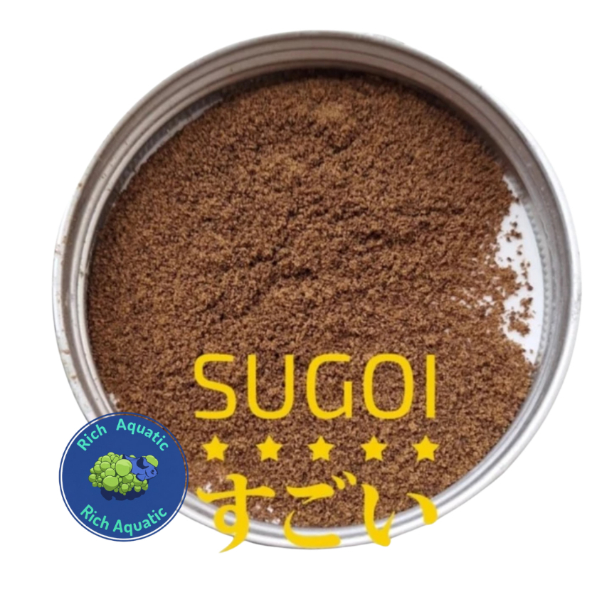 pelet sugoi bubuk untuk burayak ikan hias air laut & tawar 1000g