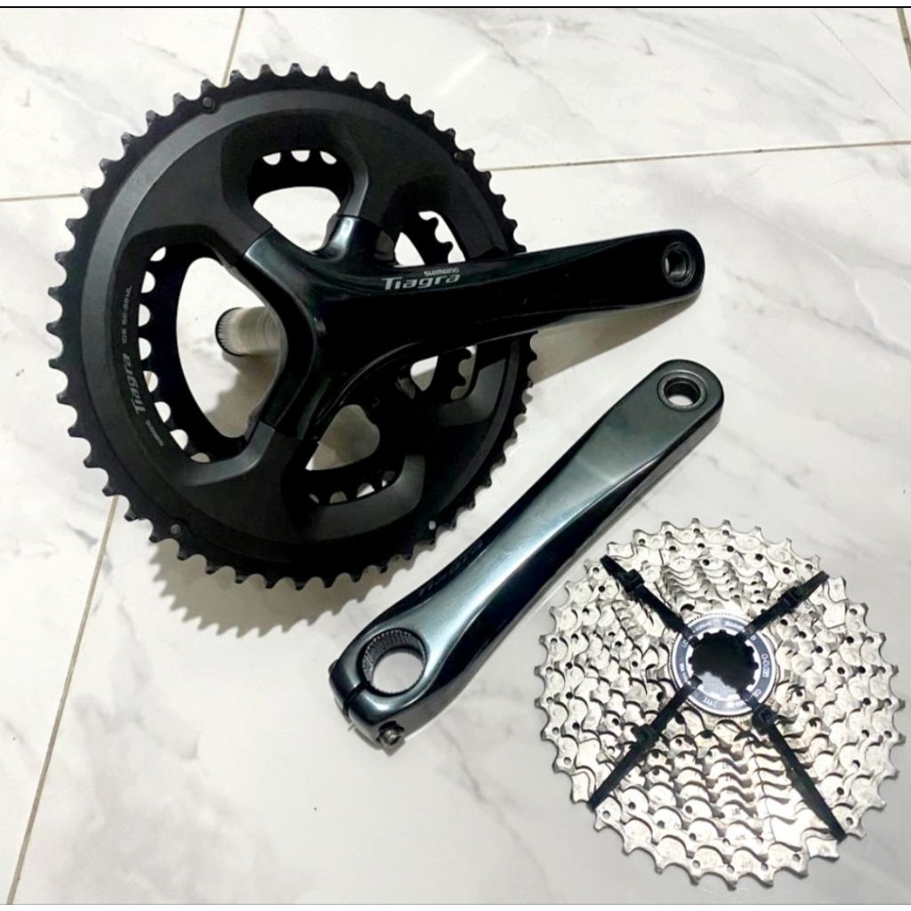Crank Shimano Tiagra 52-36T & Sproket Shimano 11-34T 10s
