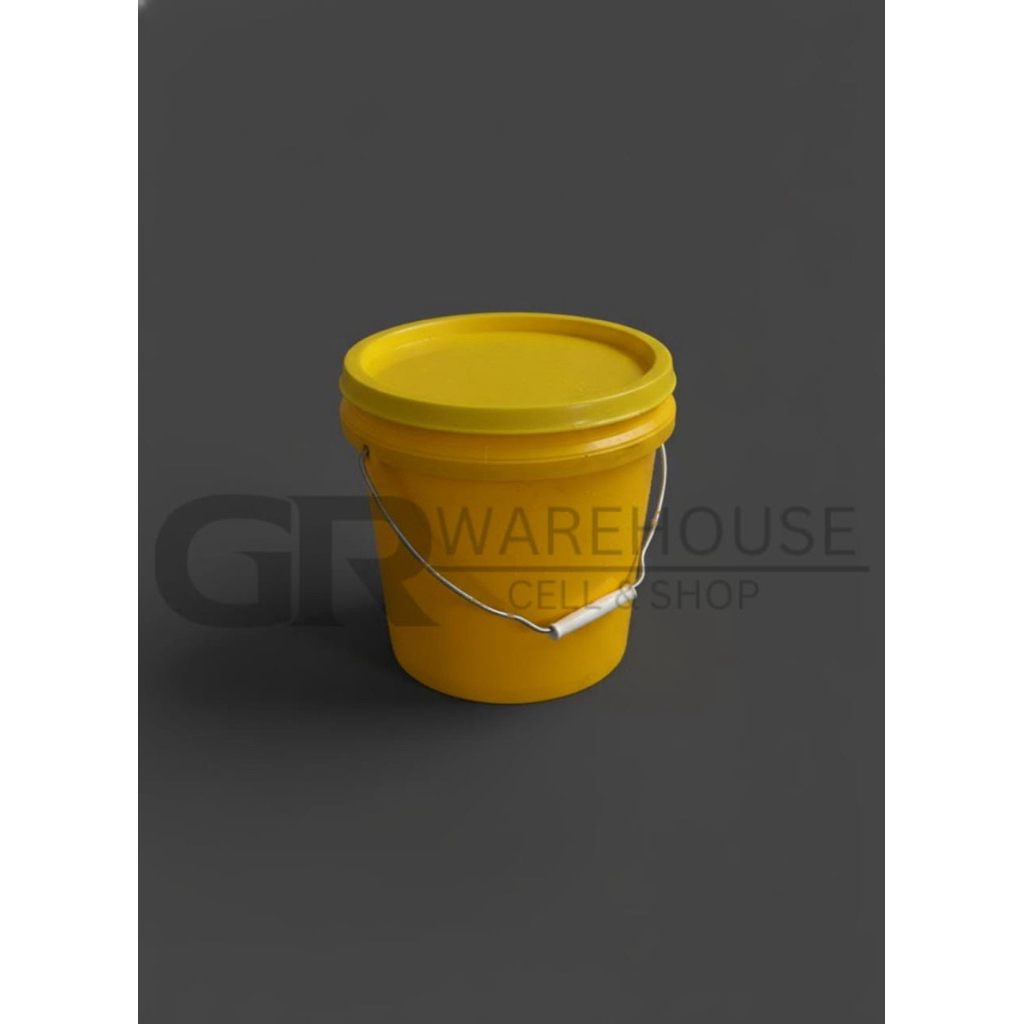 Ember Bekas 10kg Kuning Gagang Besi