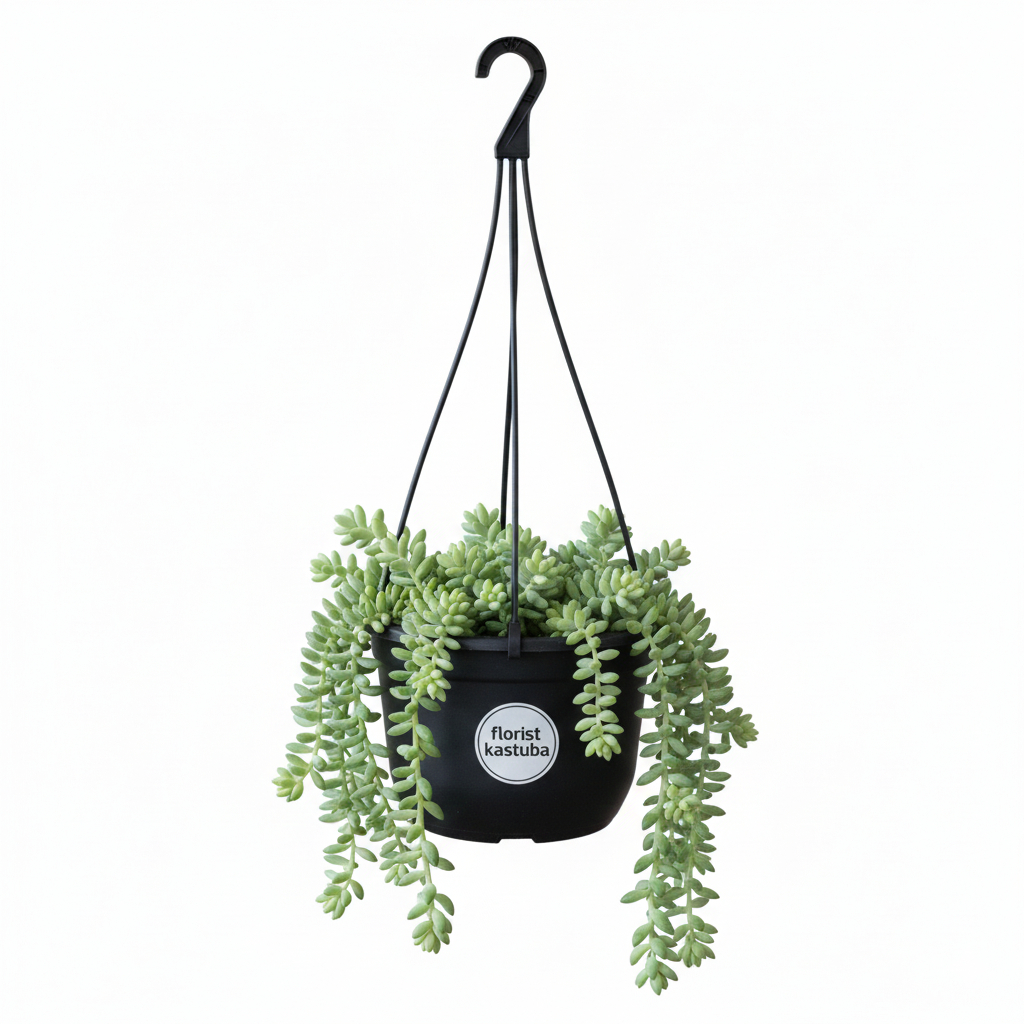 TanamanDonkey Tail Sukulen Gantung / Kaktus Anggur / Sedum Morganianum Tanaman Hidup