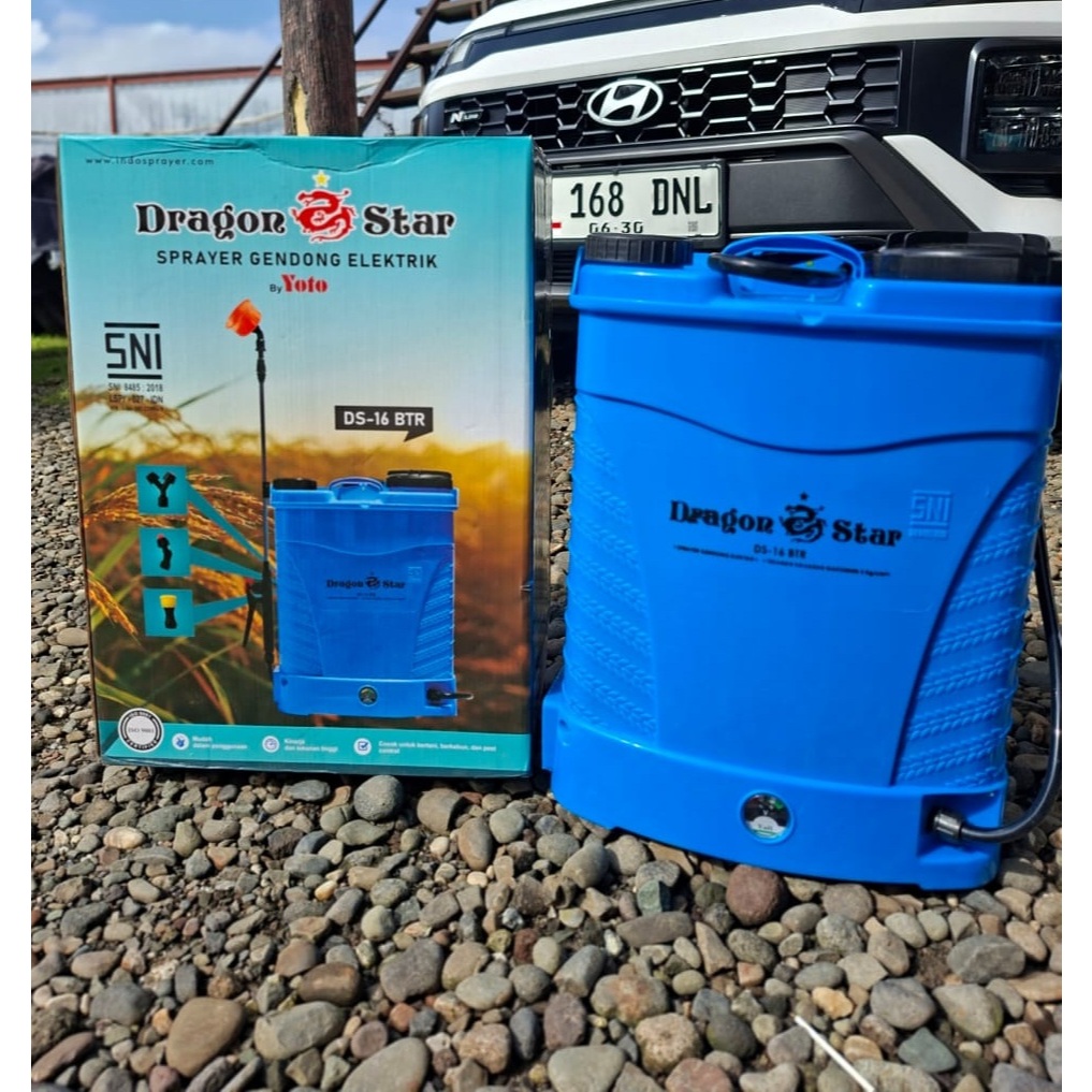 Pompa Sprayer Elektrik DRAGON STAR Kapasitas 16 Liter