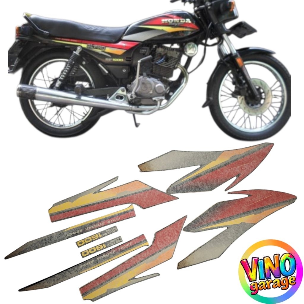 Striping Lis Sticker Standar ORI Honda GL PRO 1997 Striping GL PRO 97 Sticker GL Emblem GL good qual