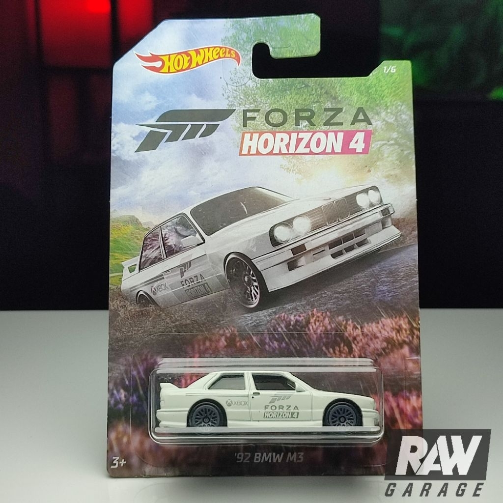 Hot Wheels 92 BMW M3 E30 Putih White Tampo Forza Horizon 4