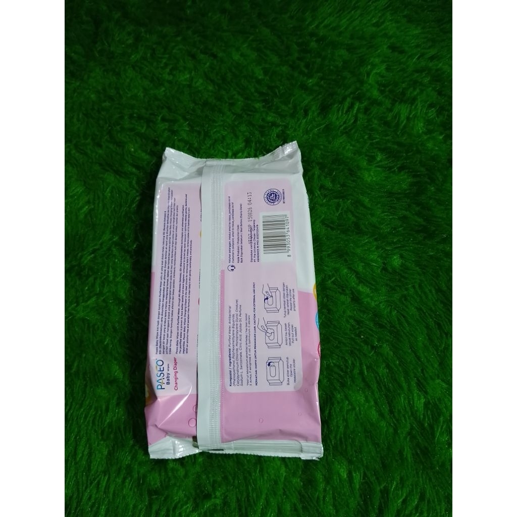 Tisu basah Paseo 50 lembar pink jojoba oil