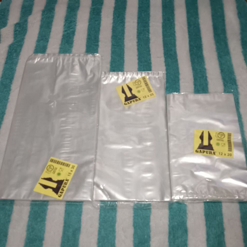 (Varian) Kantong Plastik PP Uk 15X30/6X10/Plastik PP bening/PP bening