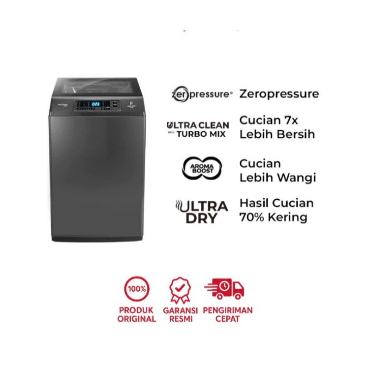 POLYTRON Mesin Cuci 1 Tabung 10 KG Type PAW 1028 #25122