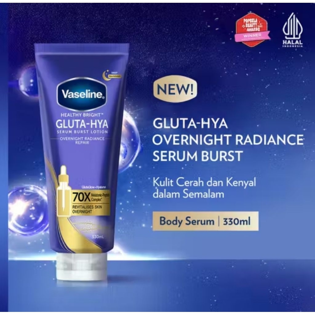 Vaseline Gluta-Hya Serum Lotion Overnight 330ml