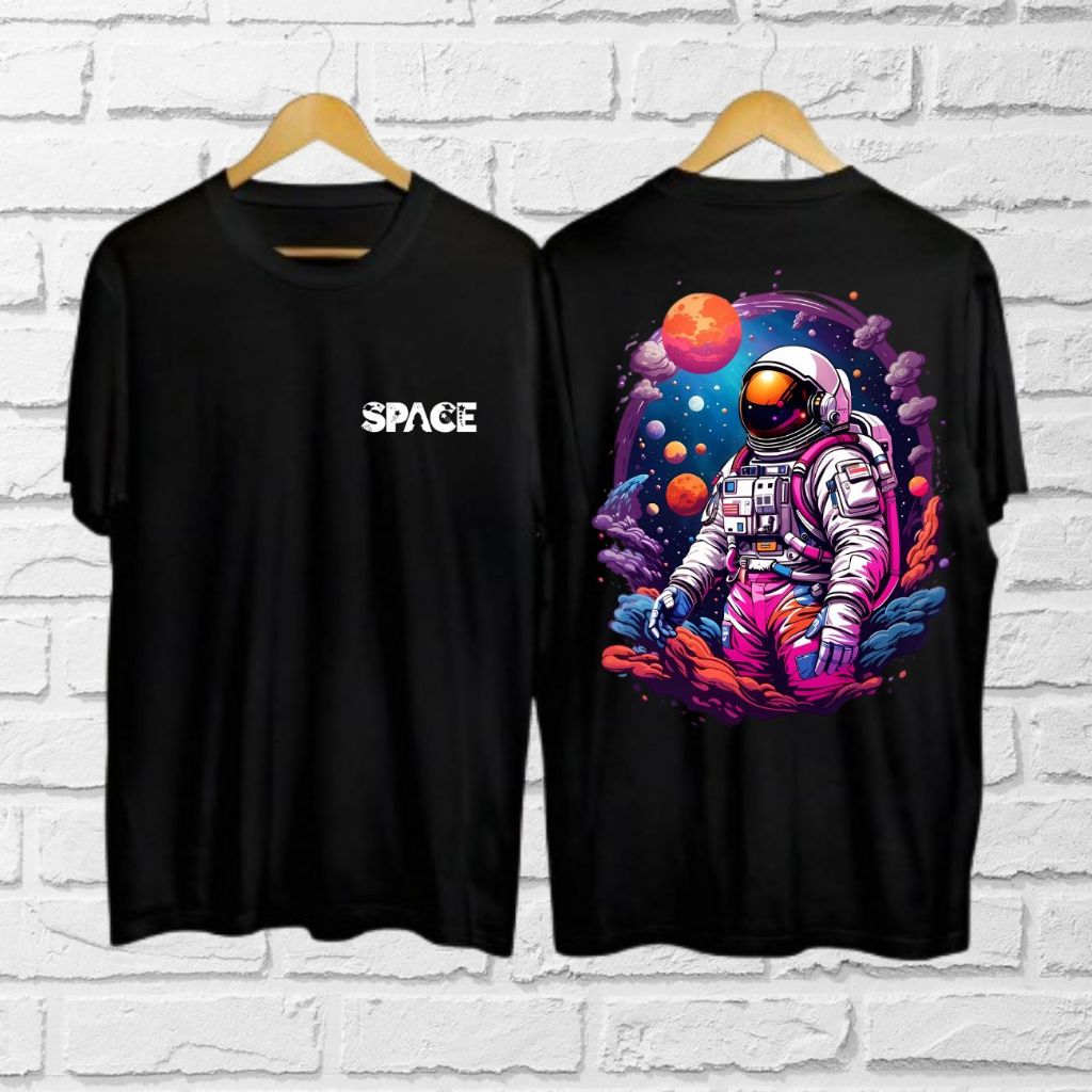 Baju Kaos Distro Motif Atnt Pink / Atasan Cowok Lengan Pendek Terkini / Kaos Cowok Terbaru