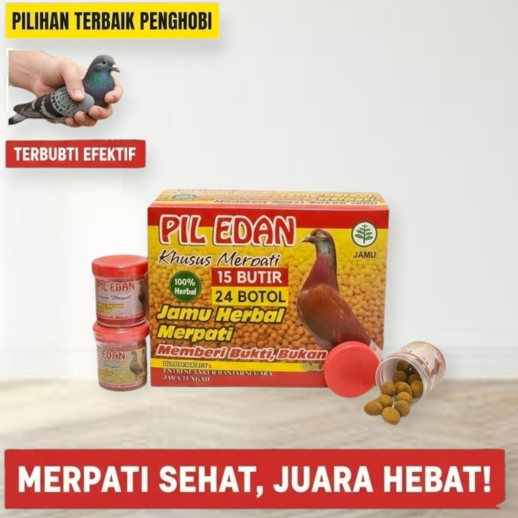 Jamu Merpati Pil Edan Super Giring & Stamina | Vitamin Burung Kolongan Balap | Obat Giring Merpati C