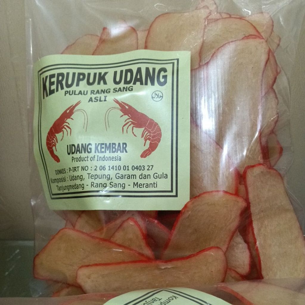 UDANG KEMBAR KERUPUK UDANG ASLI PULAU RANGSANG 500GRAM