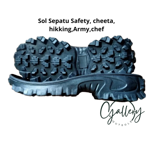 Outsole sepatu safety kuat bahan karet/sol sepatu jogger cheetah king pdl anti slip