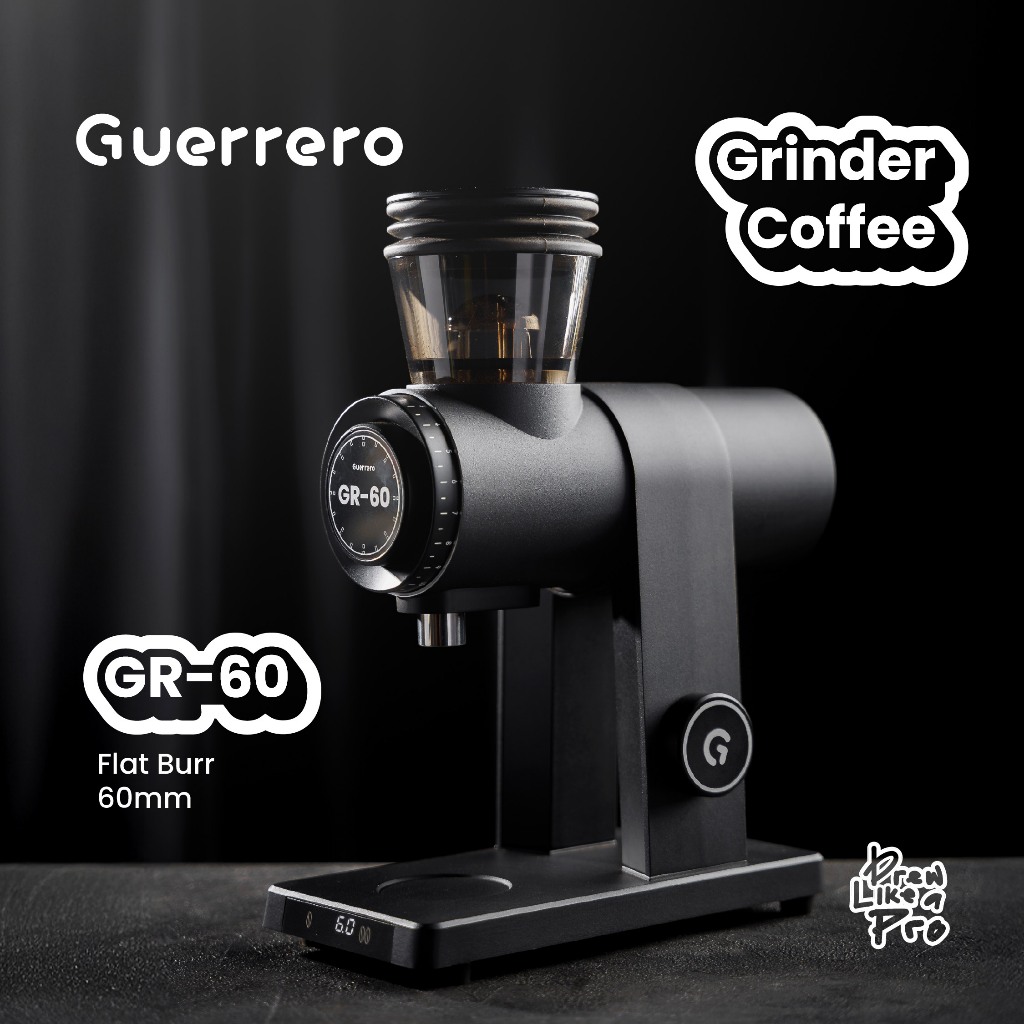Grinder Kopi Guerrero GR 60 Flat Burr 60mm Coffee Grinder