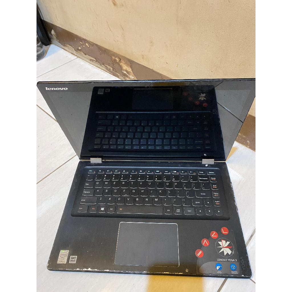 Lenovo Laptop Cover Casing Case LCD Touchscreen Trackpad Keyboard Yoga 3 Kondisi Baik