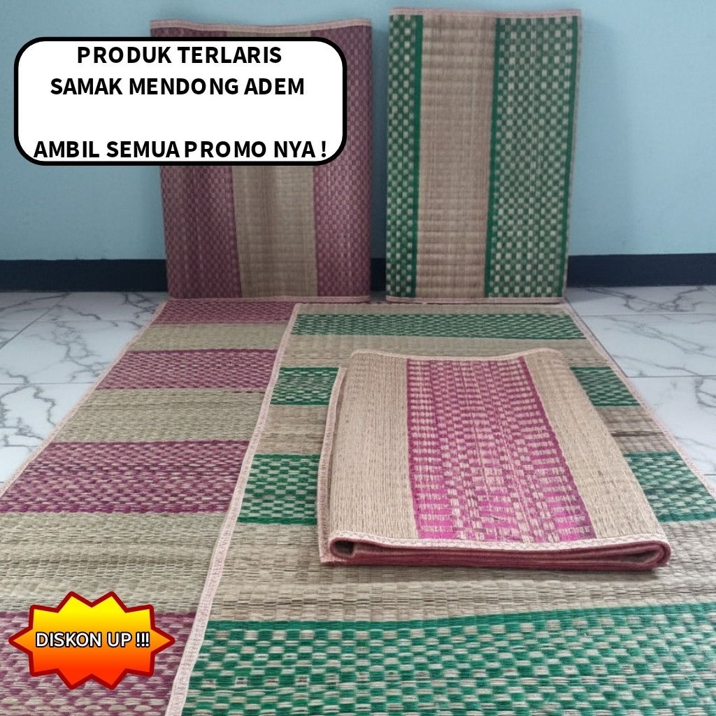 Samak Mendong Anyam 85x200 cm Khas TASIKMALAYA Anyaman Rapih Kuat