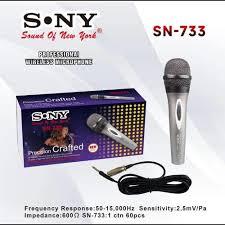 Mic Sony ES-733 Microphone Karaoke Kabel Fiber Murah
