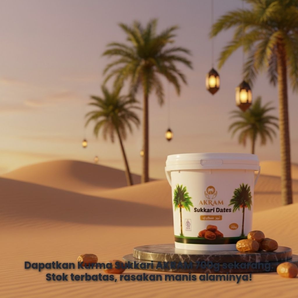 Akram Kurma Sukari Ember 700 gram