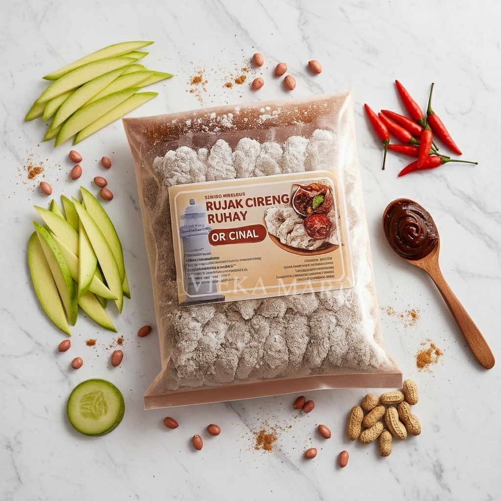 Rujak Cireng Ruhay Original | Cireng kriwil Ruhay free sambal rujak