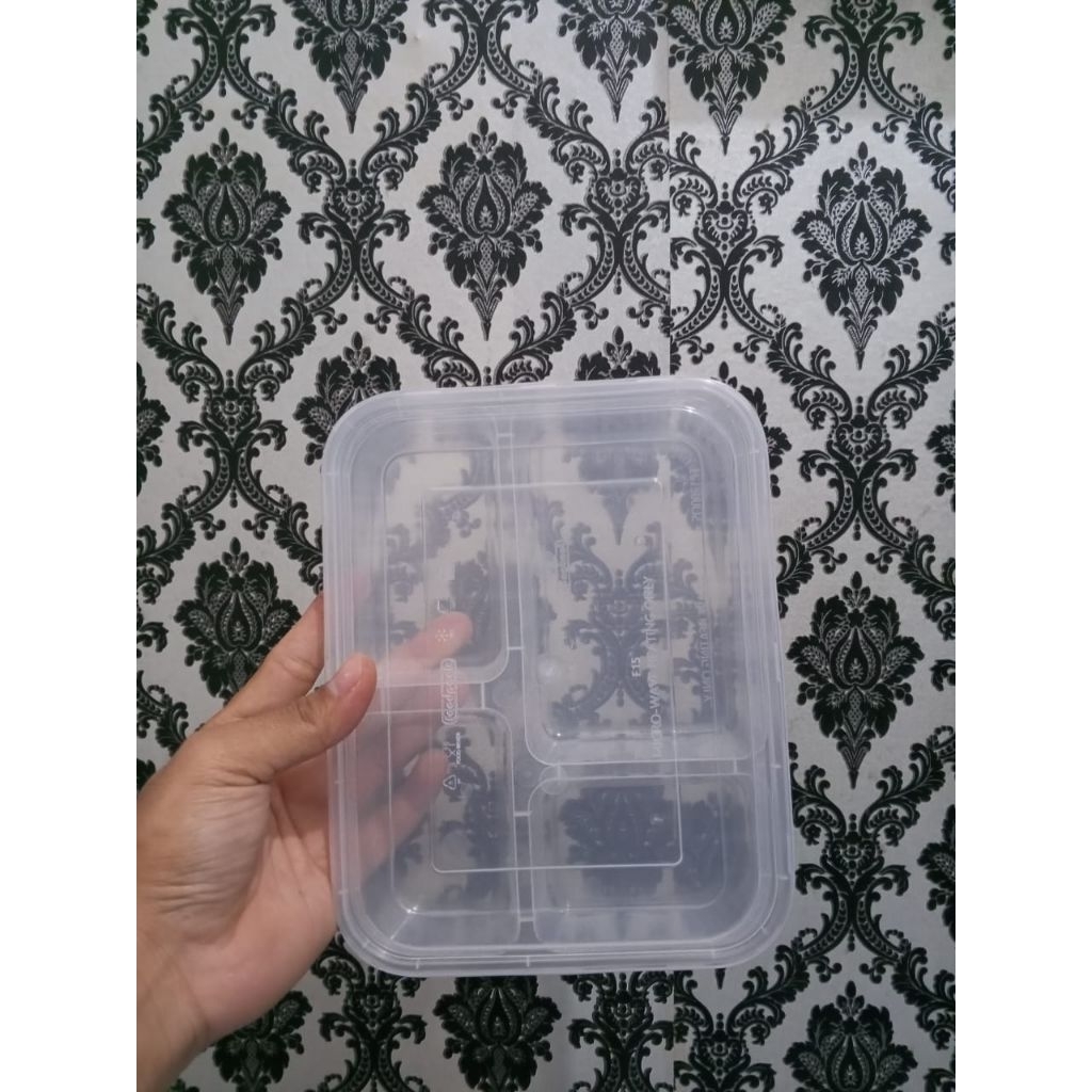 packaging makanan kotak bento/tempat makan kotak sekat
