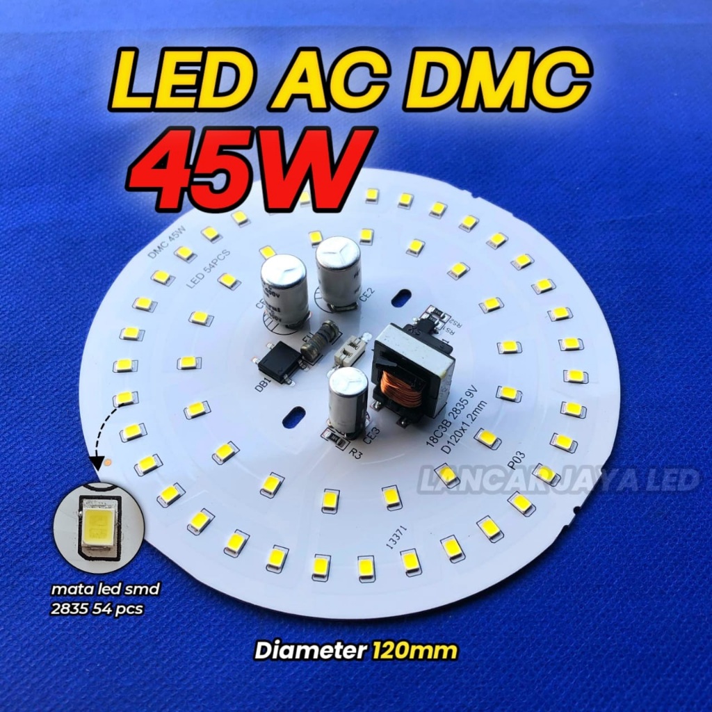 PCB Led AC 45w D120 mm DMC Chip LED 9V PCB Heatsink