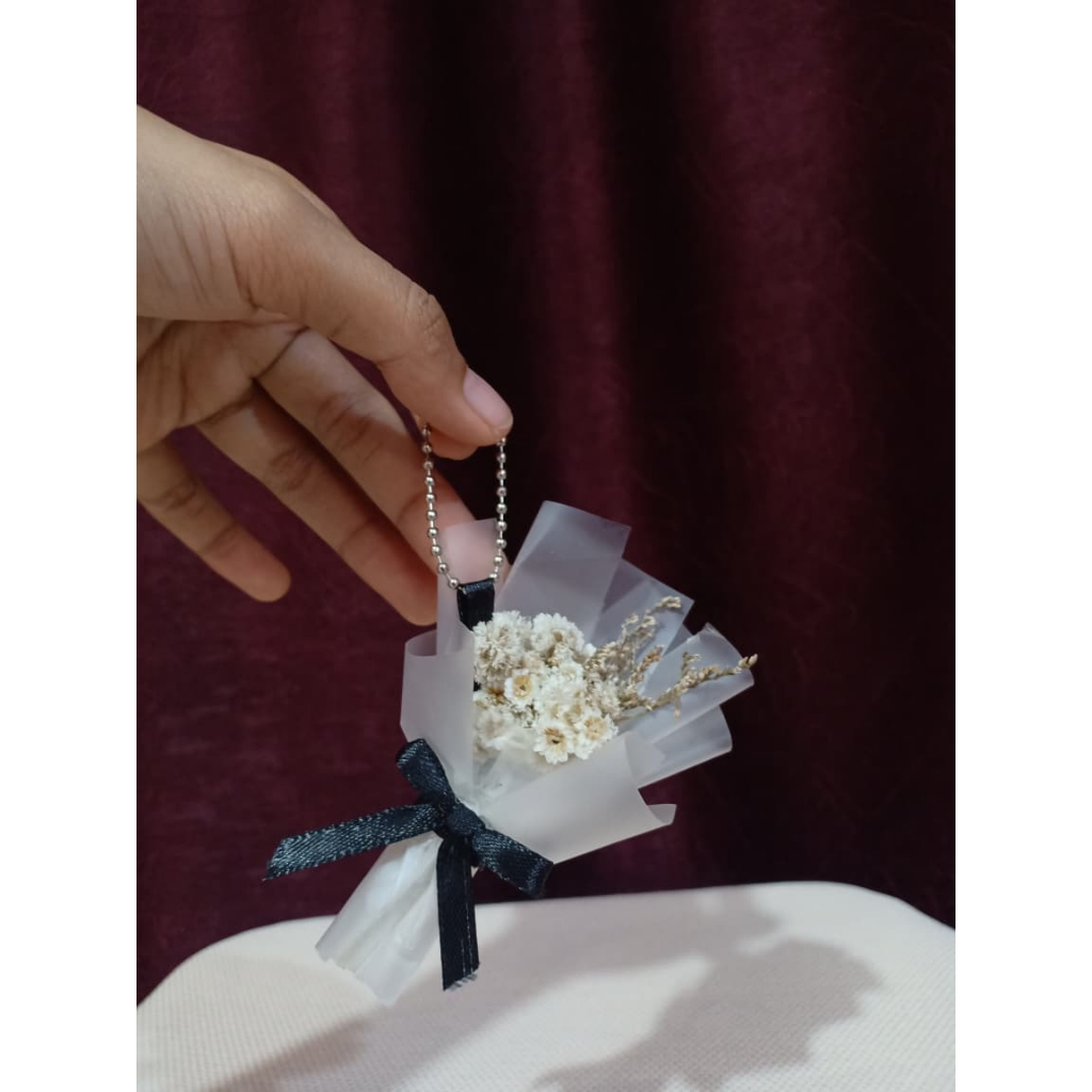 Keychain Buket Mini | Gantungan Kunci Buket Mini | Gift | Souvenir | Buket Florist | edelweis