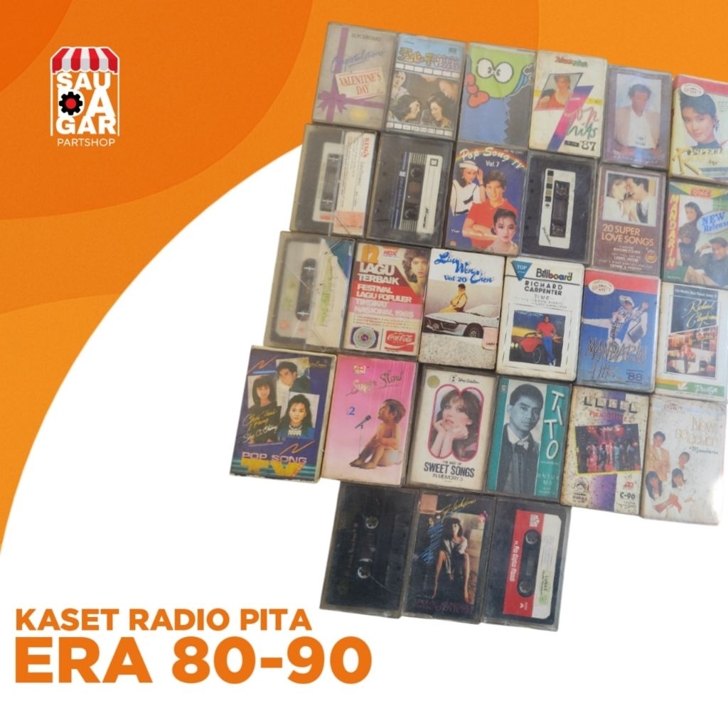 Kaset Radio Pita Jadul Era 80-90an