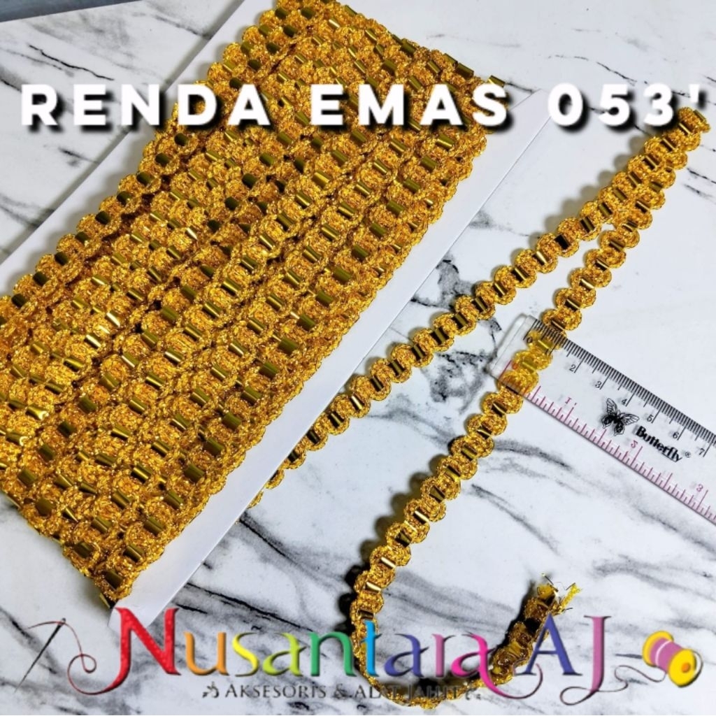 Renda emas kecil 053