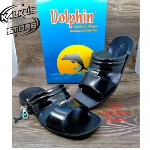 Dolphin Sandal Jepit Pria Kulit Asli ORIGINAL100%