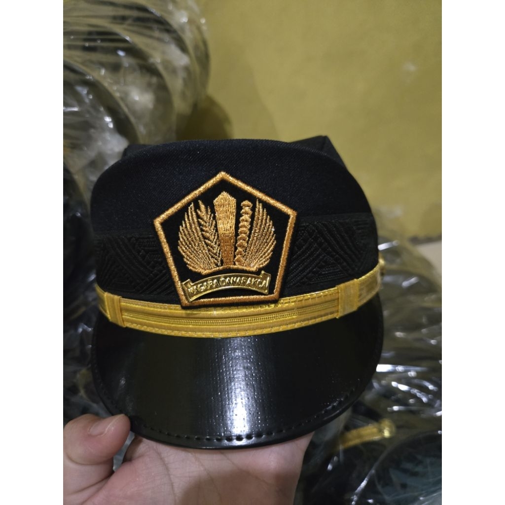 Topi PDU Bea Cukai Cewe Lis Kuning