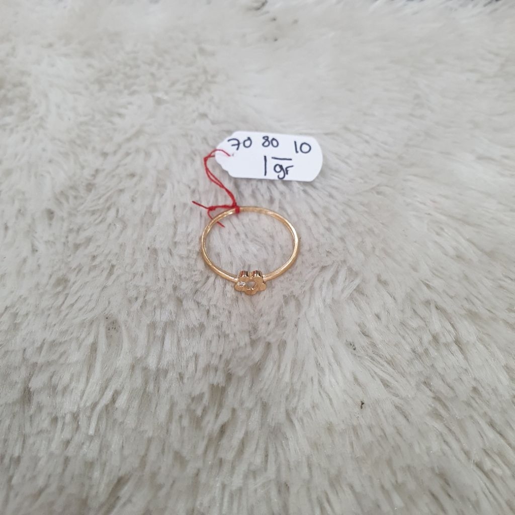 cincin kembang ad 1 emas kadar 70% berat 1gram size : 18