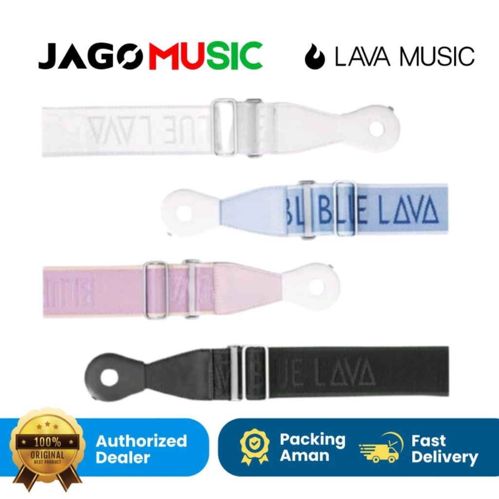 Strap Blue Lava Strap Pro Strap Gitar Lava Me 3 Blue Or White or Black