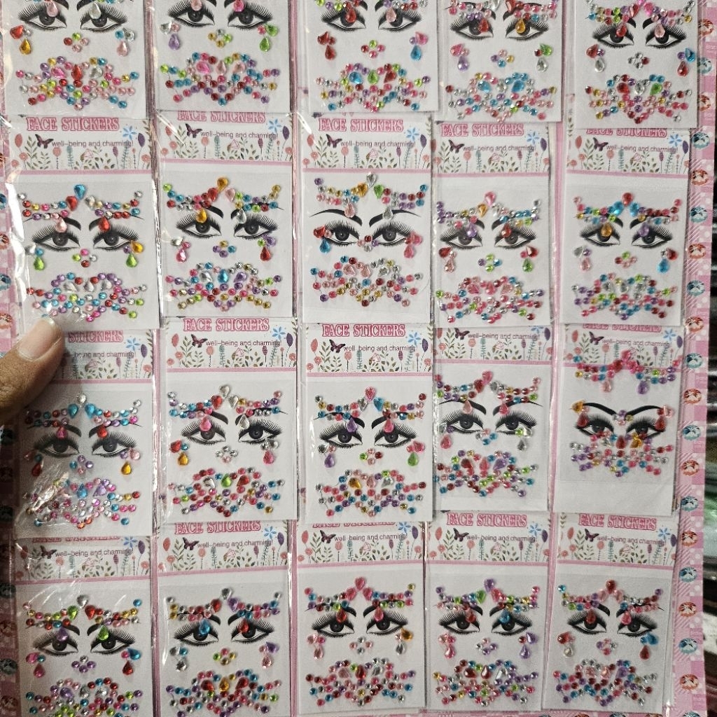 stiker mute wajah / sticker wajah / stiker tempel / stiker anak