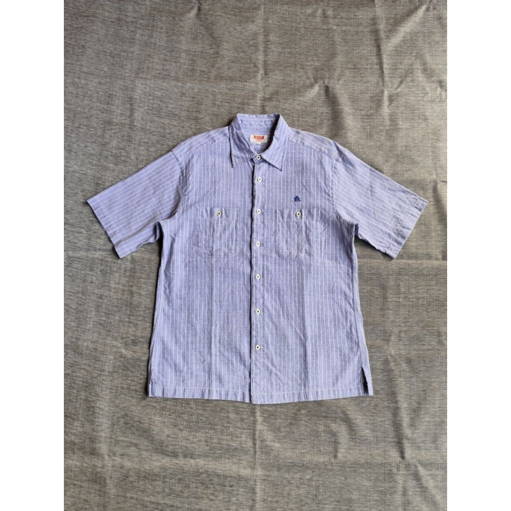 Kemeja Baracuta England Vertical Stripe