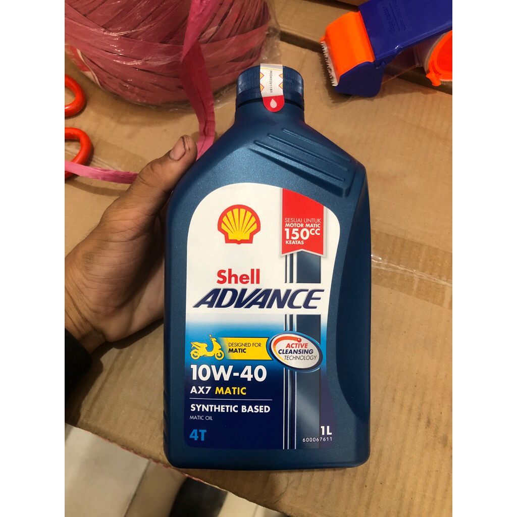 oli shell advance 10w-40w metic 1L original