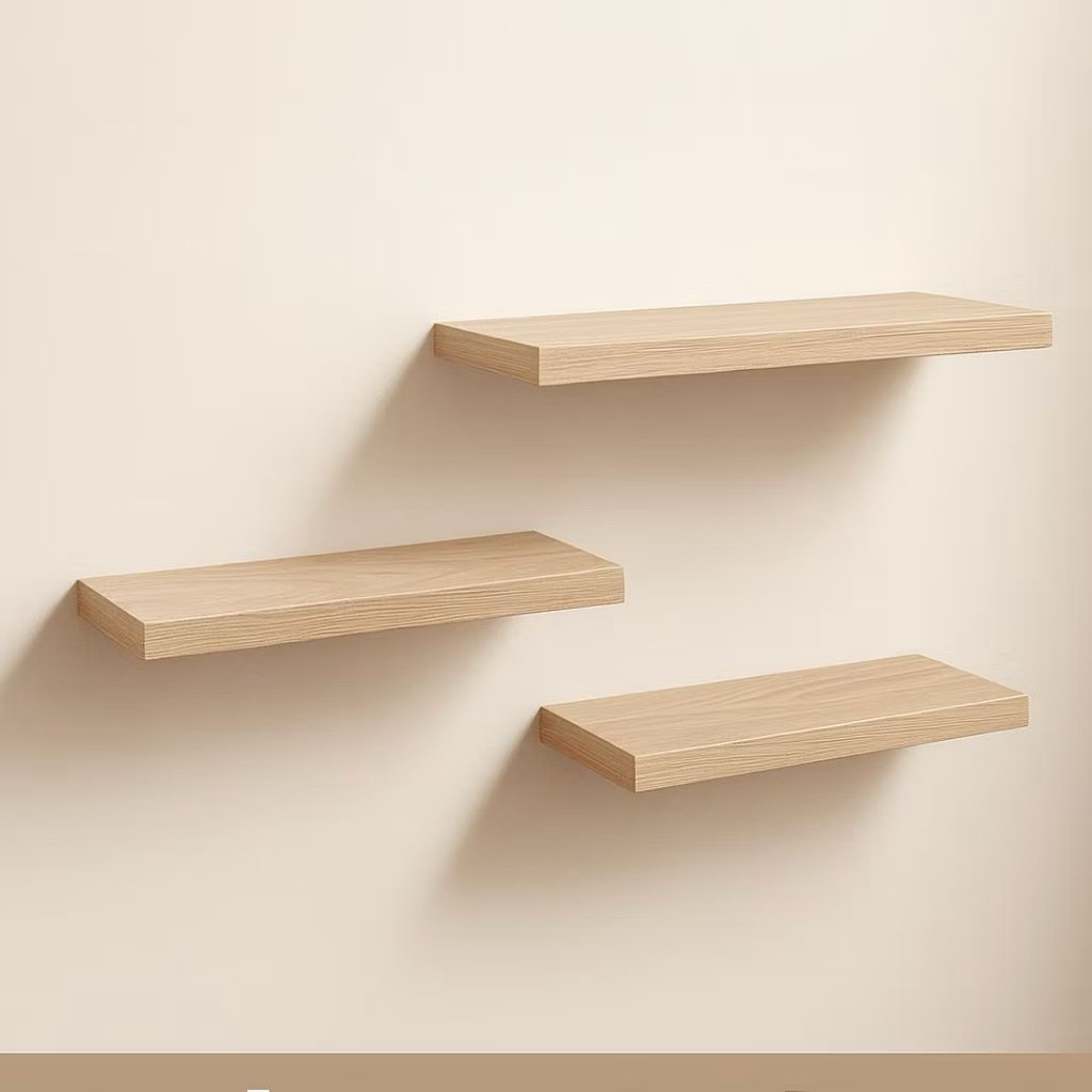 Rak Ambalan Dinding Pemasangan Mudah – Ambalan Kayu Minimalis Tanpa Bor kaguya decor