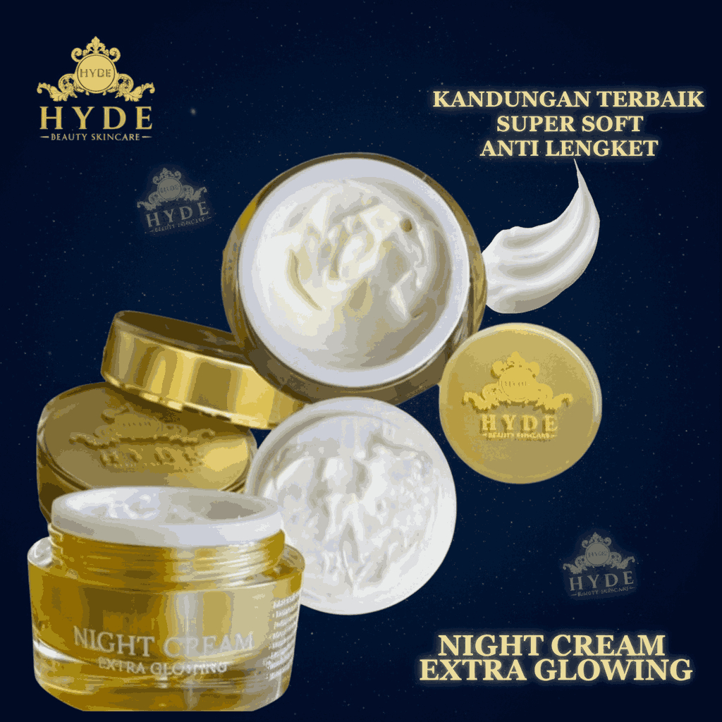 Cream  Malam Collagen Whitening Glowing Pemutih Wajah Pria dan Wanita BPOM