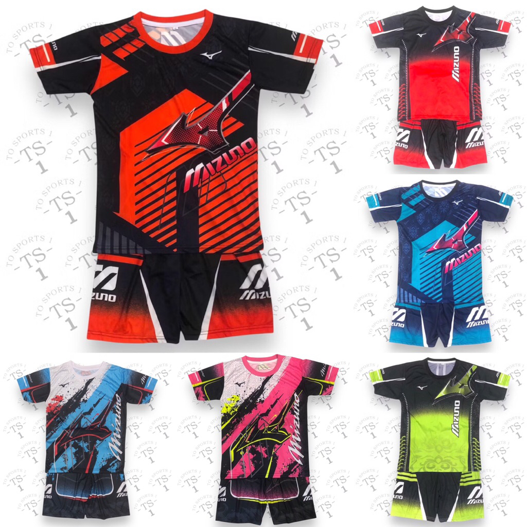 (BISA COD)SETELAN ANAK VOLLY USIA 6-12 TAHUN FULL PRINTING BAHAN HALUS/SET ANAK VOLLI LENGAN PENDEK 