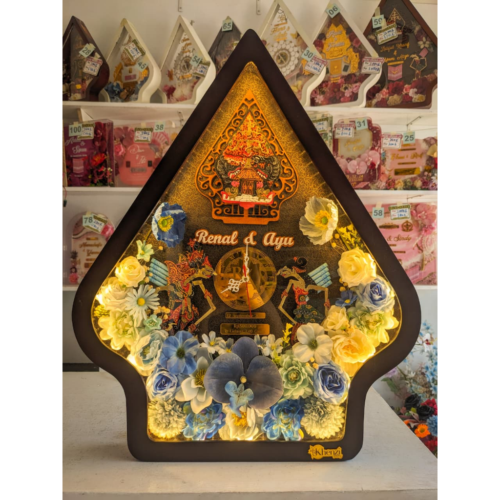 Mh 97 40x50 mahar gunungan wayang jumbo mahar wayang kulit asli