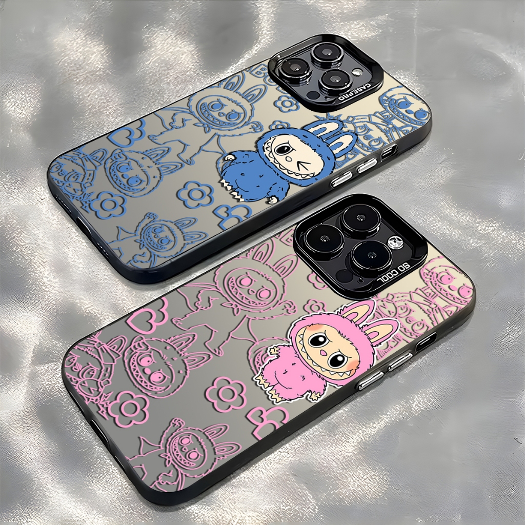 Casing IMD Black Hologram Oppo A5X A5i A3X A3 A5 Pro A18 A38 A17 A58 A60 4G 5G A77S 4F 11F 14F 8T So