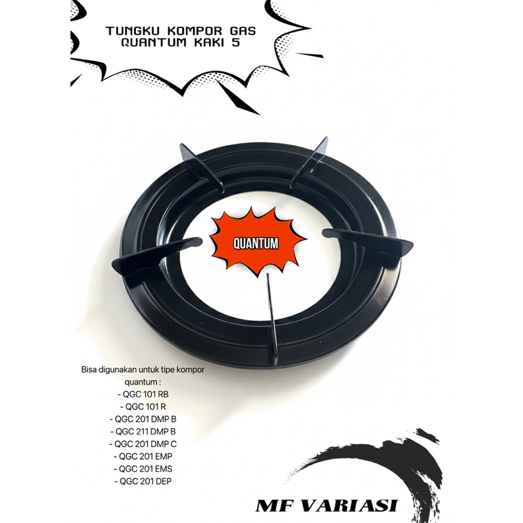 TATAKAN KOMPOR GAS QUANTUM/DUDUKAN KOMPOR KAKI 5 QUANTUM