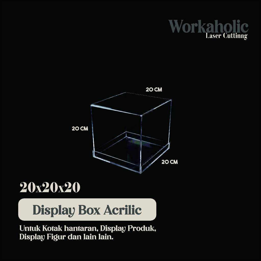 Display Box Akrilik, Kotak Seserahan Akrilik, Kotak Akrilik Bening Untuk Seserahan, Display Figur, d