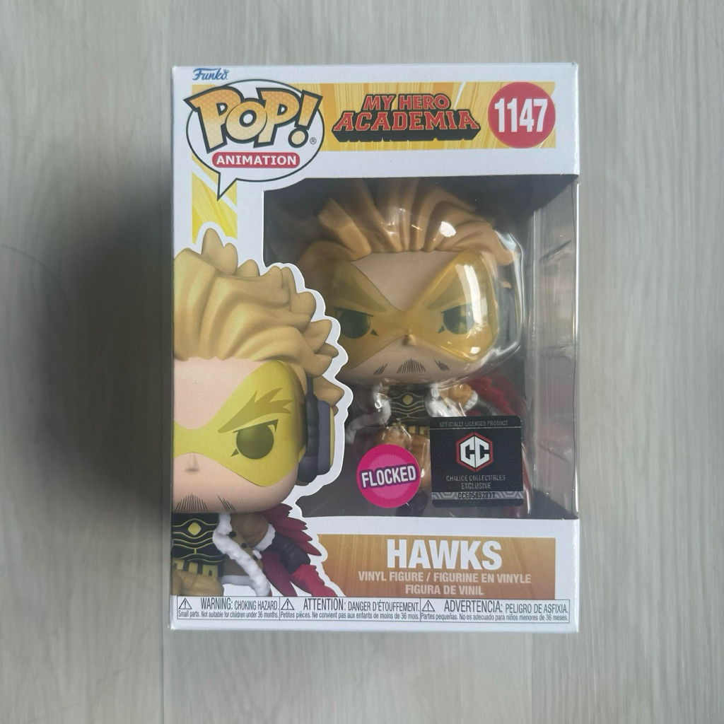 Flocked Chalice Exclusive Funko Pop Animation My Hero Academia - Hawks #1147